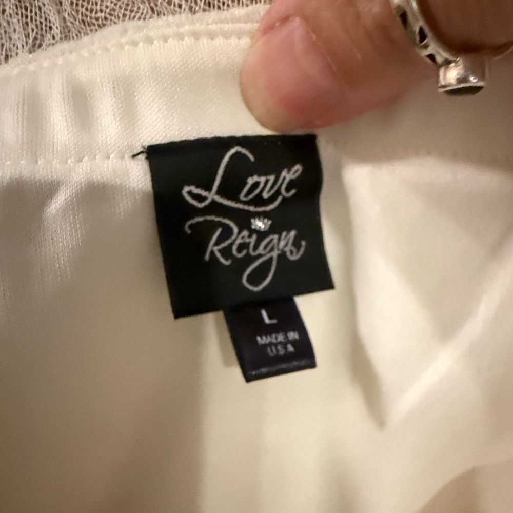 Love Reign Cream Strapless Dress - Picture 3 of 6